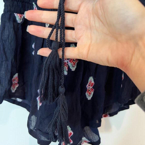 RAGA Anthropologie Endless Love Paisley Bohemian Smocked Resort Romper NWT - Picture 4 of 13